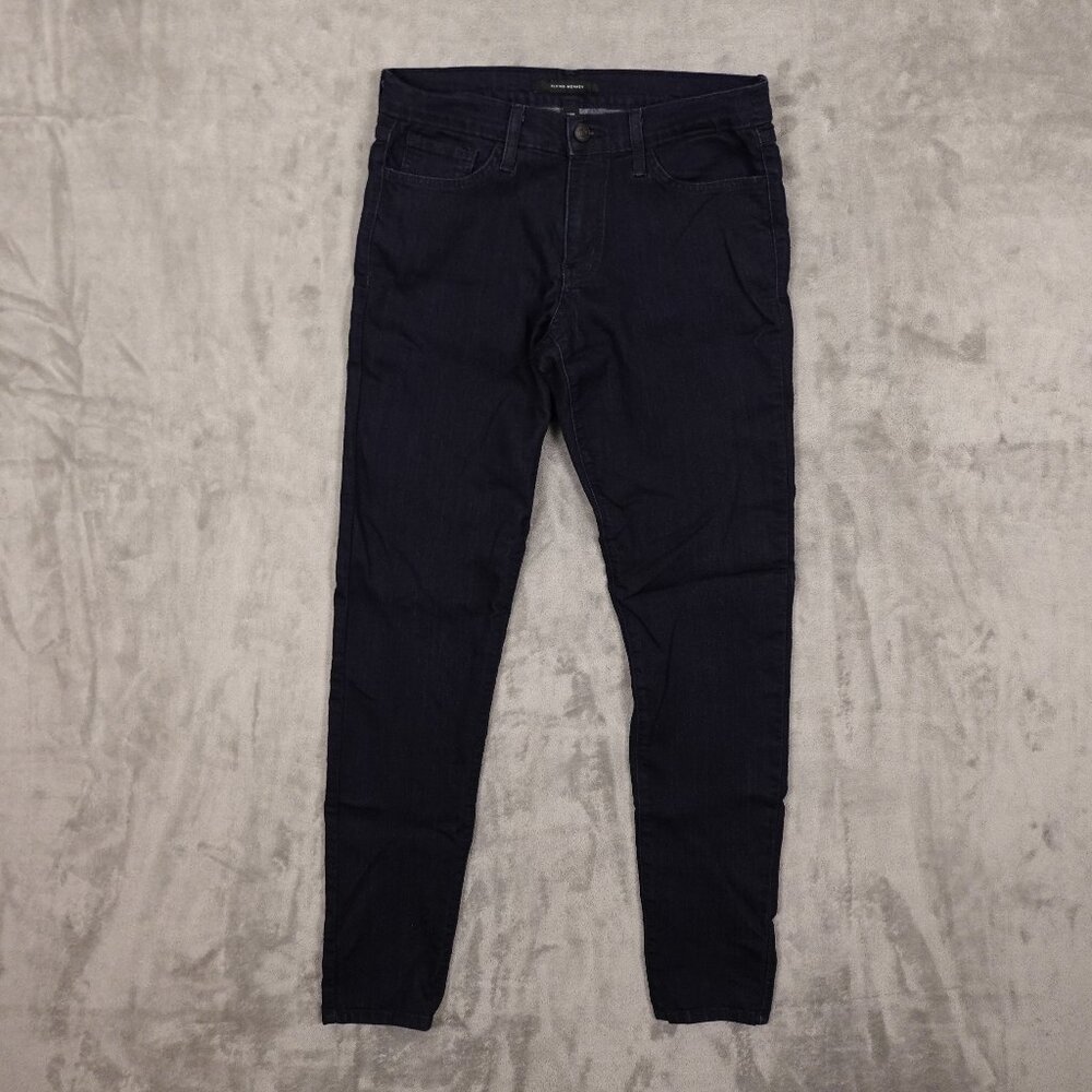 Flying Monkey jeans mid rise skinny women's 30 dark wash indigo blue